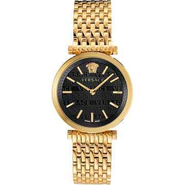 Versace V-Twist Quartz Black Dial Ladies Watch VELS00819