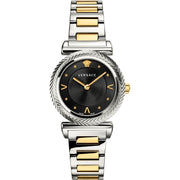 Versace V-Motif Quartz Black Dial Watch VERE00518