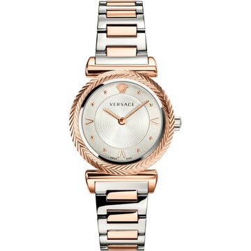 Versace V-Motif Quartz Silver Dial Watch VERE00718