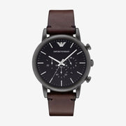 Emporio Armani Dress Chronograph Black Dial Watch AR1919