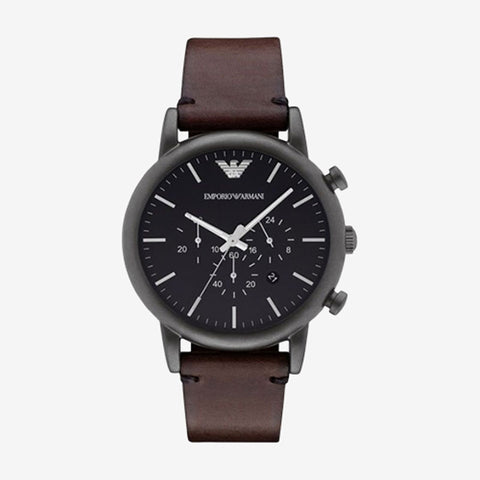 Emporio Armani Dress Chronograph Black Dial Watch AR1919