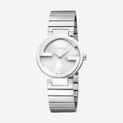 Gucci Interlocking Small Silver Dial Ladies Watch YA133503