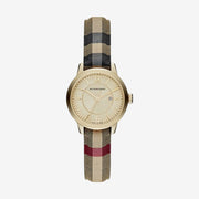 Burberry The Classic Honey Check Fabric-Coated Leather BU10104