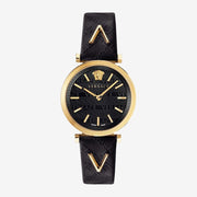Versace V-Twist Quartz Black Dial Ladies Watch VELS00619