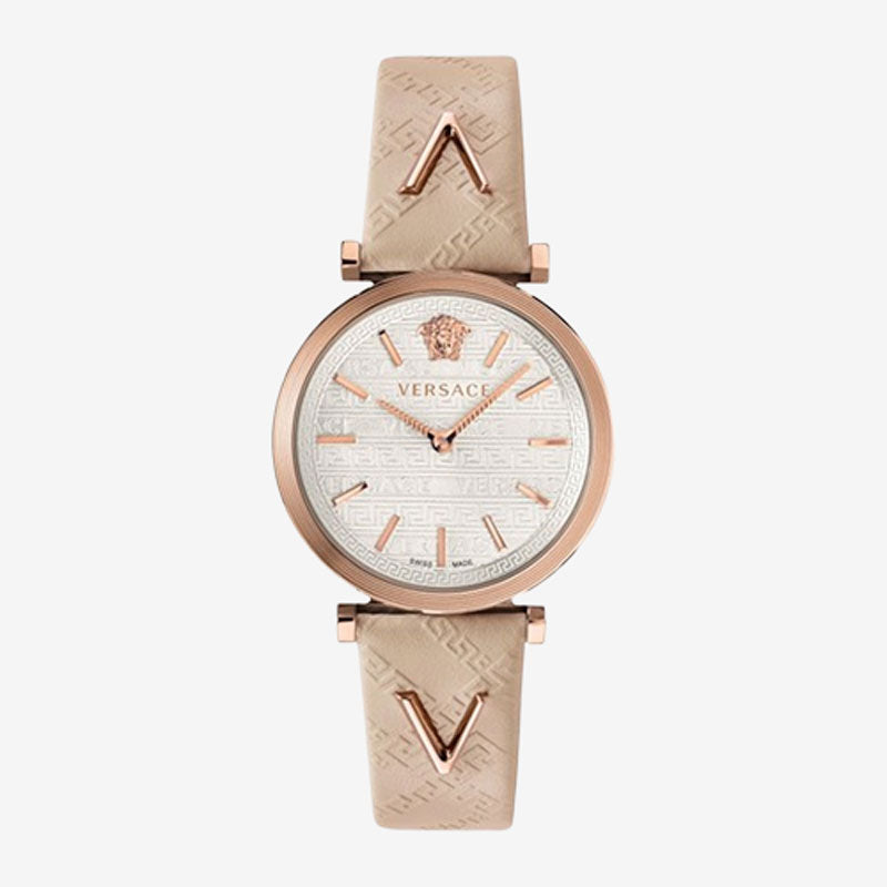 Versace V-Twist Quartz White Dial Ladies Watch VELS00419