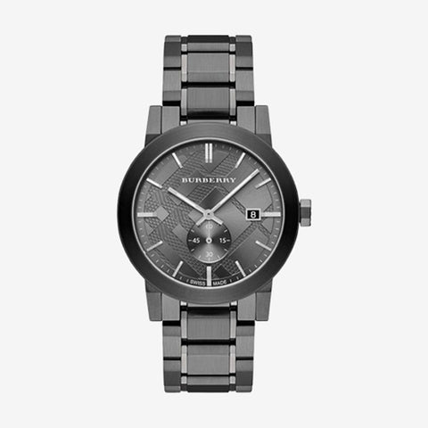 Burberry The City Gunmetal Dial Steel Watch BU9902