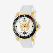 Gucci Dive Quartz White Dial Watch YA136322
