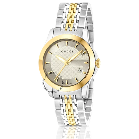 Gucci G-Timeless Silver Dial Ladies Watch YA126511