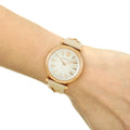 Brand: Versace Series: V-Twist Model: VELS00419 Gender: Ladies Movement: Quartz Water Resistance: 50 meters / 165 feet Features: Analog, Gold, Leather, Stainless Steel