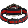 Brand: Gucci Series: Dive Model: YA136215 Gender: Men's Movement: Quartz Water Resistance: 200 meters / 660 feet Features: Stainless Steel
