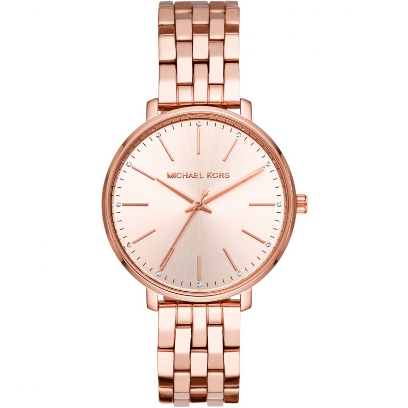 Michael Kors Pyper Crystal Rose Gold-tone Dial MK3897