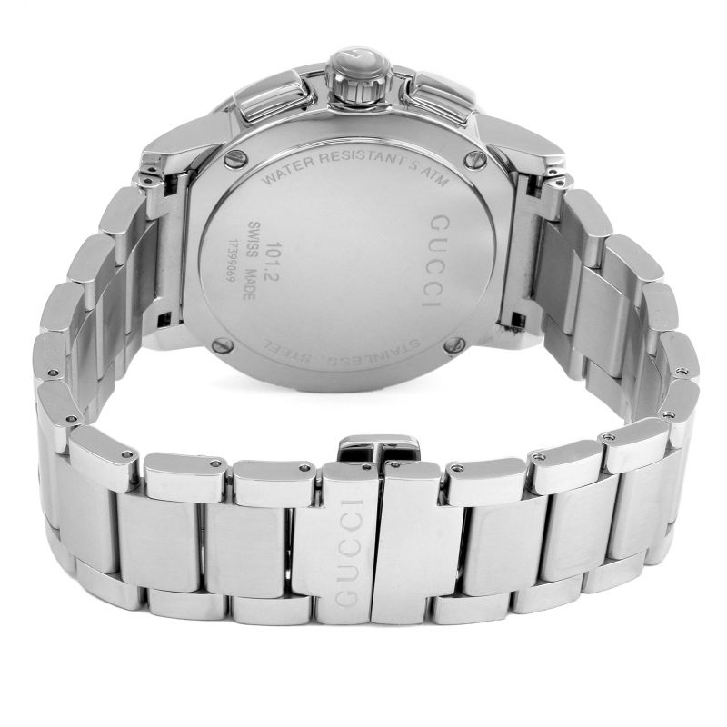 Gucci G-Chrono Black Dial Stainless Steel Watch YA101204