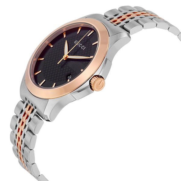Brand: Gucci Series: G-Timeless Model: YA126410 Gender: Men's Movement: Quartz Water Resistance: 30 meters / 100 feet Features: Stainless Steel, Gold