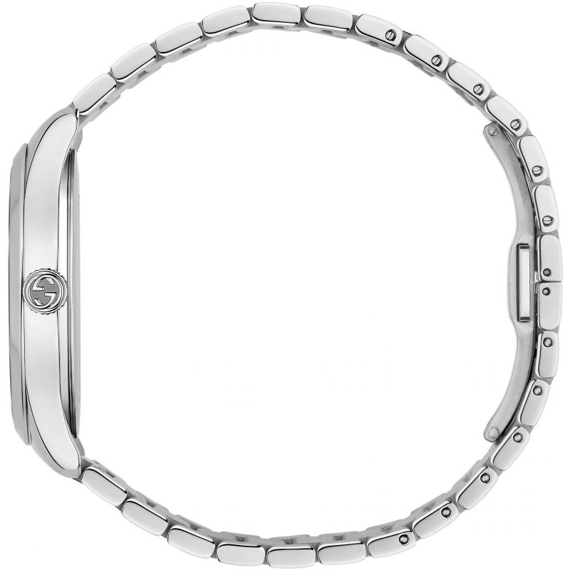 Brand: Gucci Series: G-Timeless Model: YA1264136 Gender: Ladies Movement: Quartz Water Resistance: 50 meters / 165 feet Features: Stainless Steel, Analog