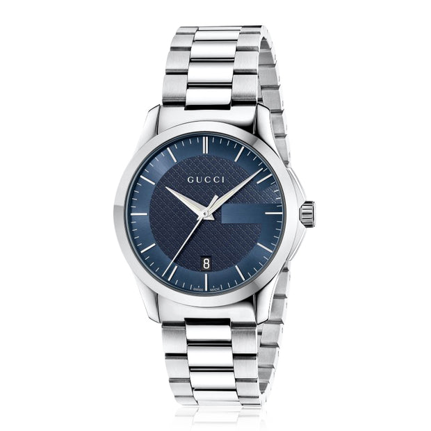 Gucci G-Timeless Blue Dial Stainless Steel Unisex Watch YA126440