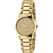 Gucci G-Timeless Gold PVD Steel Ladies Watch YA126553