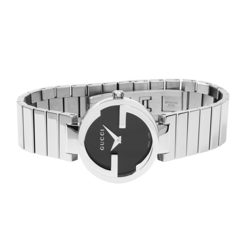 Brand: Gucci Series: Interlocking Model: YA133502 Gender: Ladies Movement: Quartz Water Resistance: 50 meters / 165 feet Features: Stainless Steel
