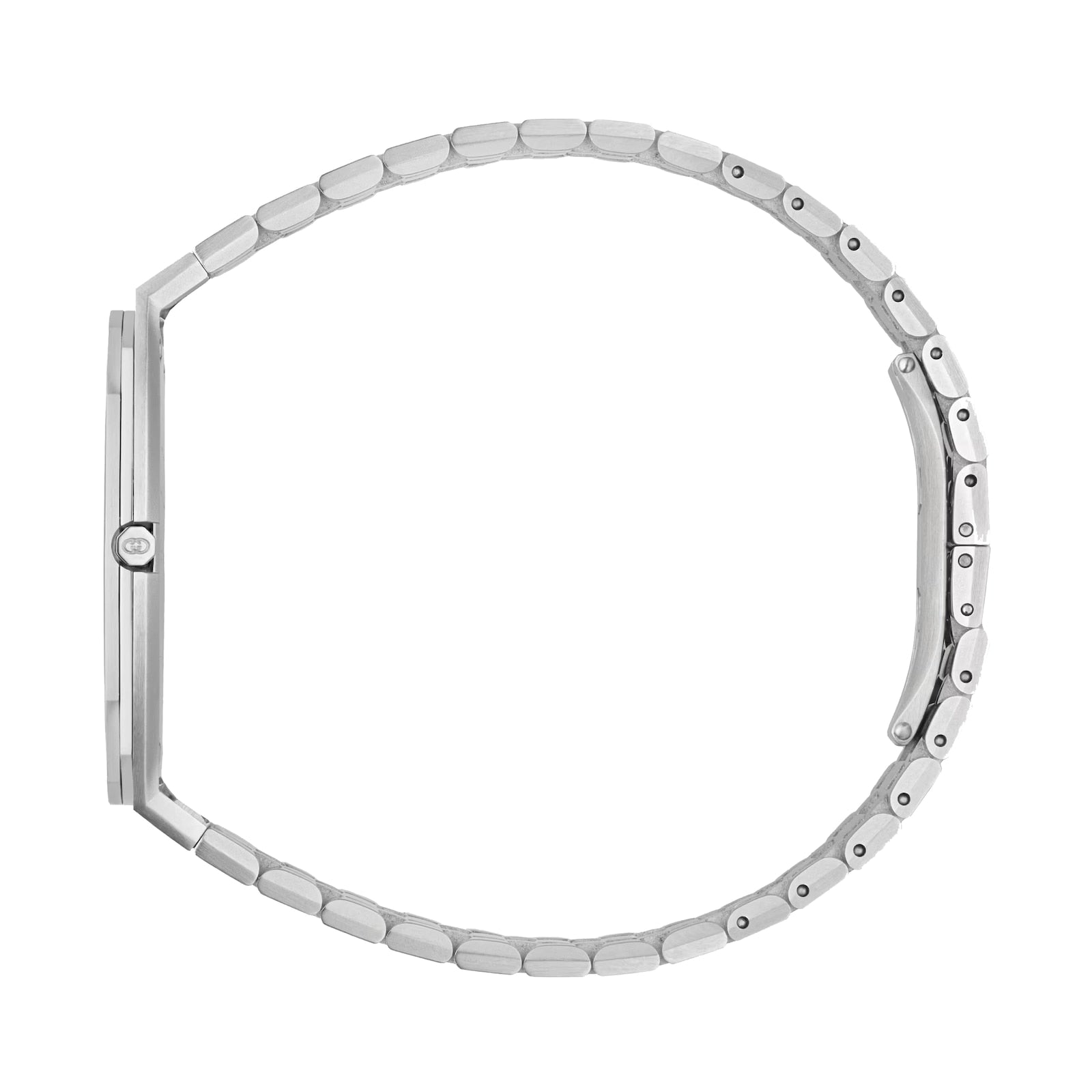 Brand: Gucci Series: 25H Model: YA163409 Gender: Men's Movement: Quartz Water Resistance: 30 meters / 100 feet Features: Stainless Steel, Analog