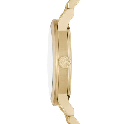 Brand: Burberry Series: The City Model: BU9033 Gender: Men's Movement: Quartz Water Resistance: 50 meters / 165 feet Features: Gold, Stainless Steel