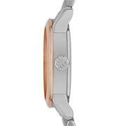 Burberry White Dial Rose Gold Ion-Plated Bezel BU9205
