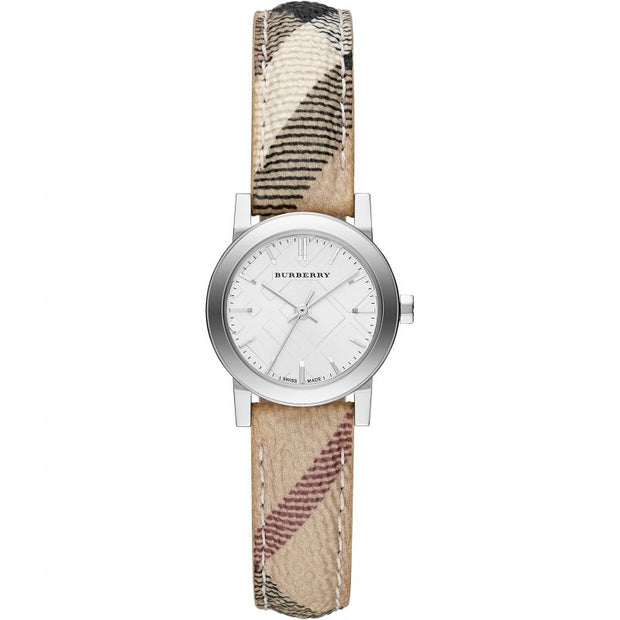 Brand: Burberry Series: The City Model: BU9222 Gender: Ladies Movement: Quartz Water Resistance: 50 meters / 165 feet Features: Diamond, Gold, Leather, Stainless Steel