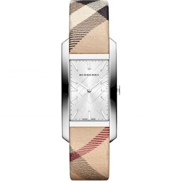 Burberry The Pioneer Silver Check-stamped BU9406