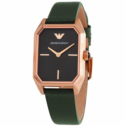 Brand: Emporio Armani Series: Dress Model: AR11146 Gender: Ladies Movement: Quartz Water Resistance: 30 meters / 100 feet Features: Stainless Steel, Leather, Gold, Analog