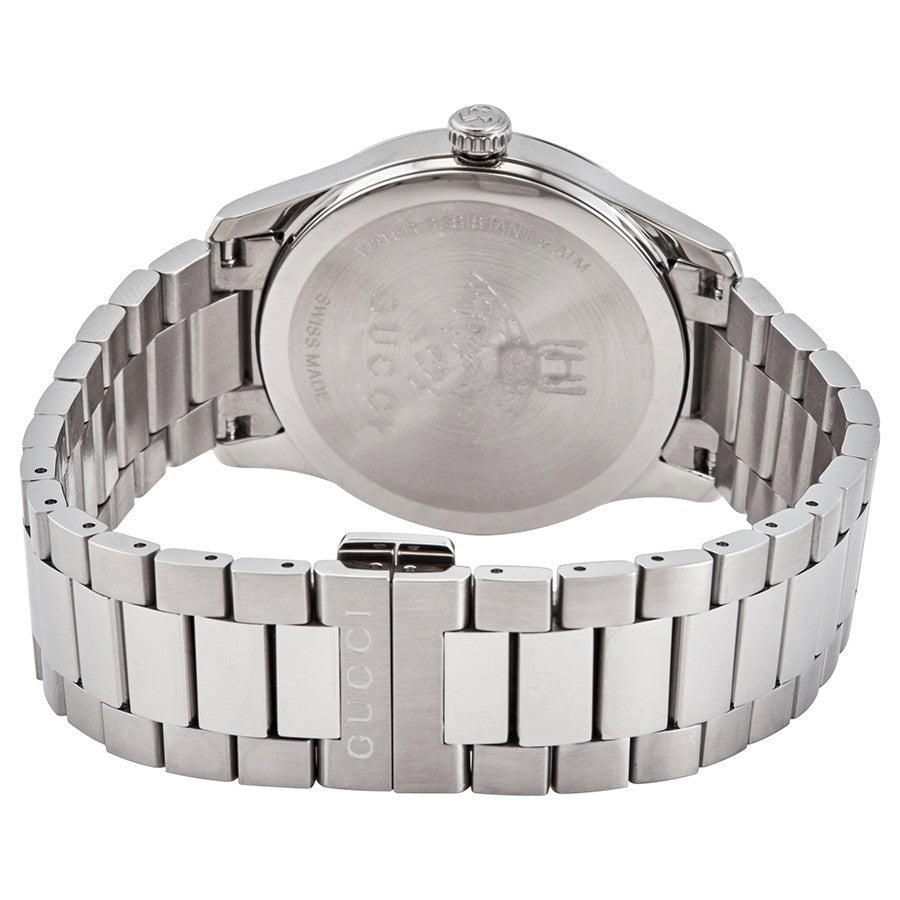 Brand: Gucci Series: G-Timeless Model: YA1264126 Gender: Ladies Movement: Quartz Water Resistance: 50 meters / 165 feet Features: Stainless Steel